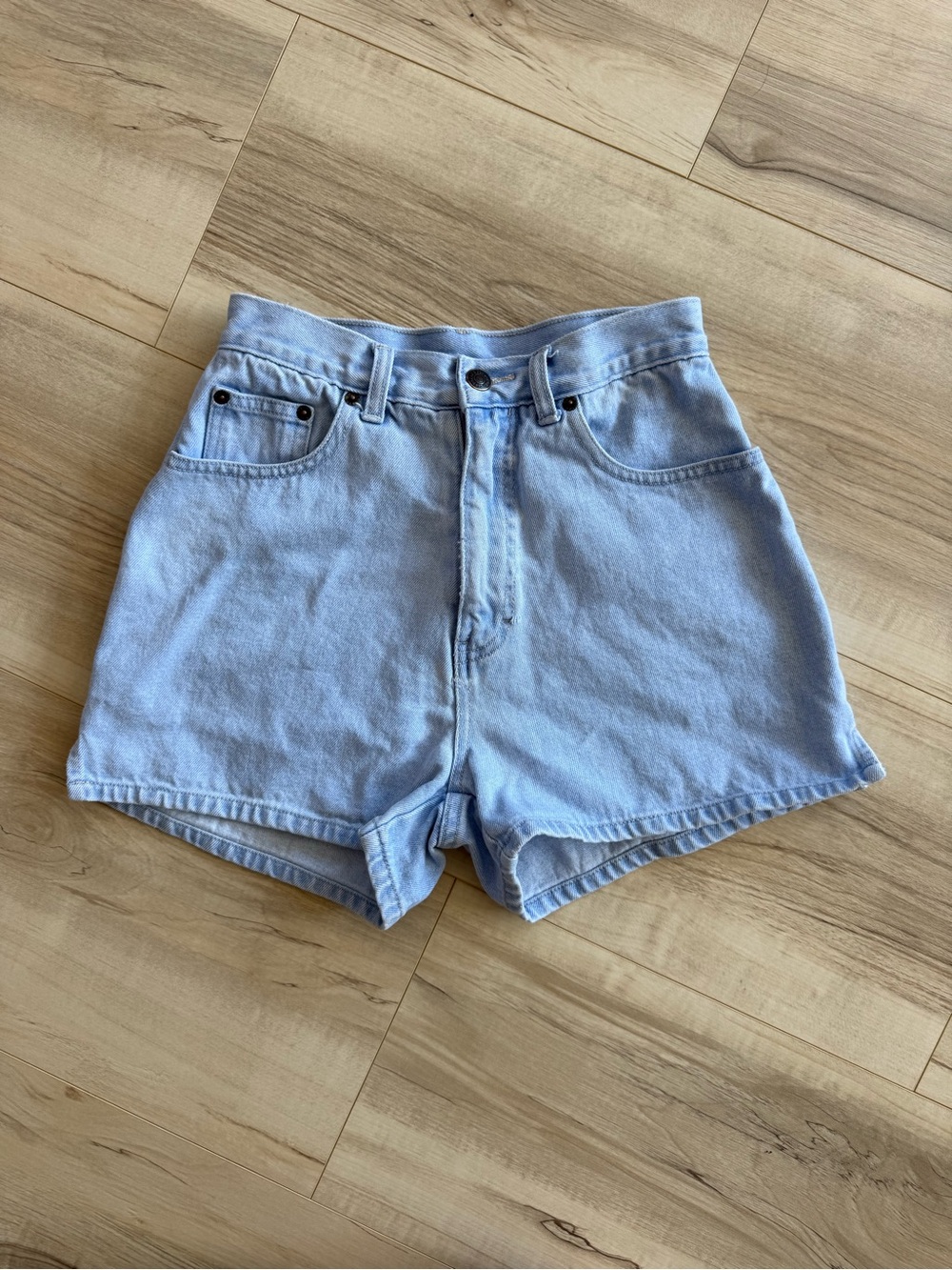 Vintage Jordache Shorts Light Blue High-Rise Denim Shorts